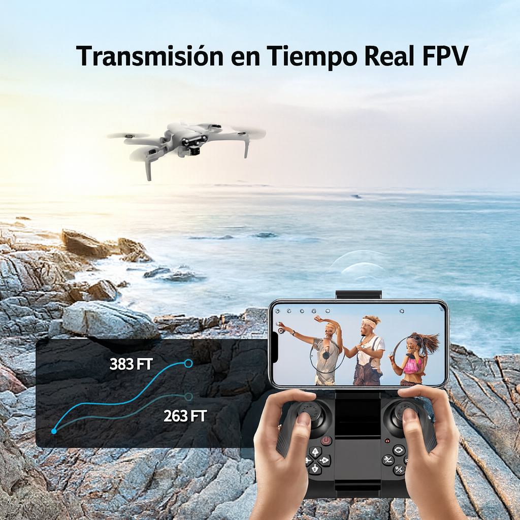 Drone Con Camara Profesional Hd 2 Baterias Gps Evita Obstaculo F10