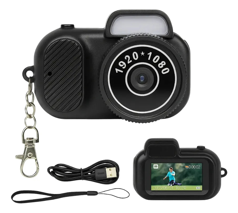 Mini Cámara Digital Portatil Con Llavero Full Hd Fotos Video
