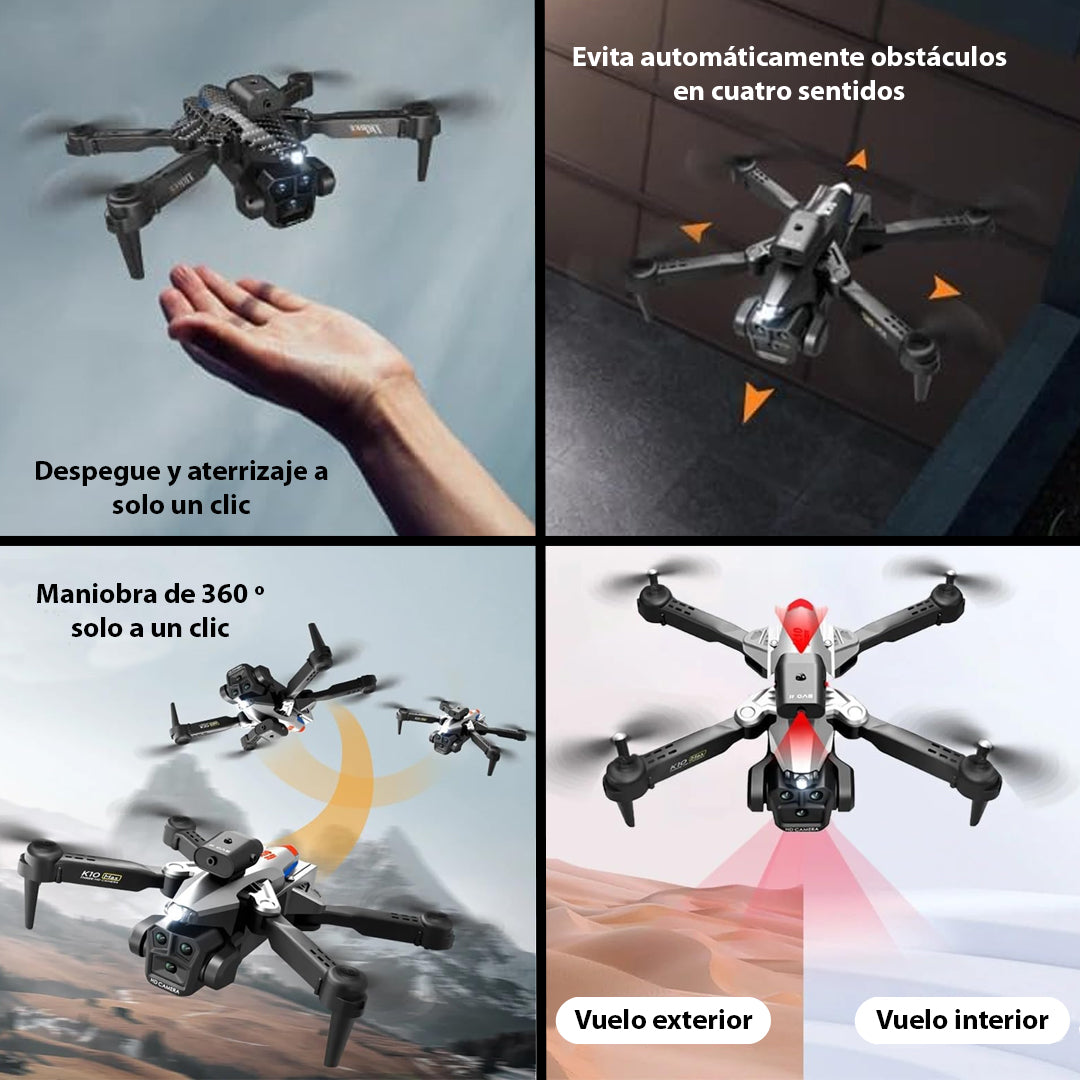 Flyon K10 Max – Triple cámara, máxima precisión, cero complicaciones