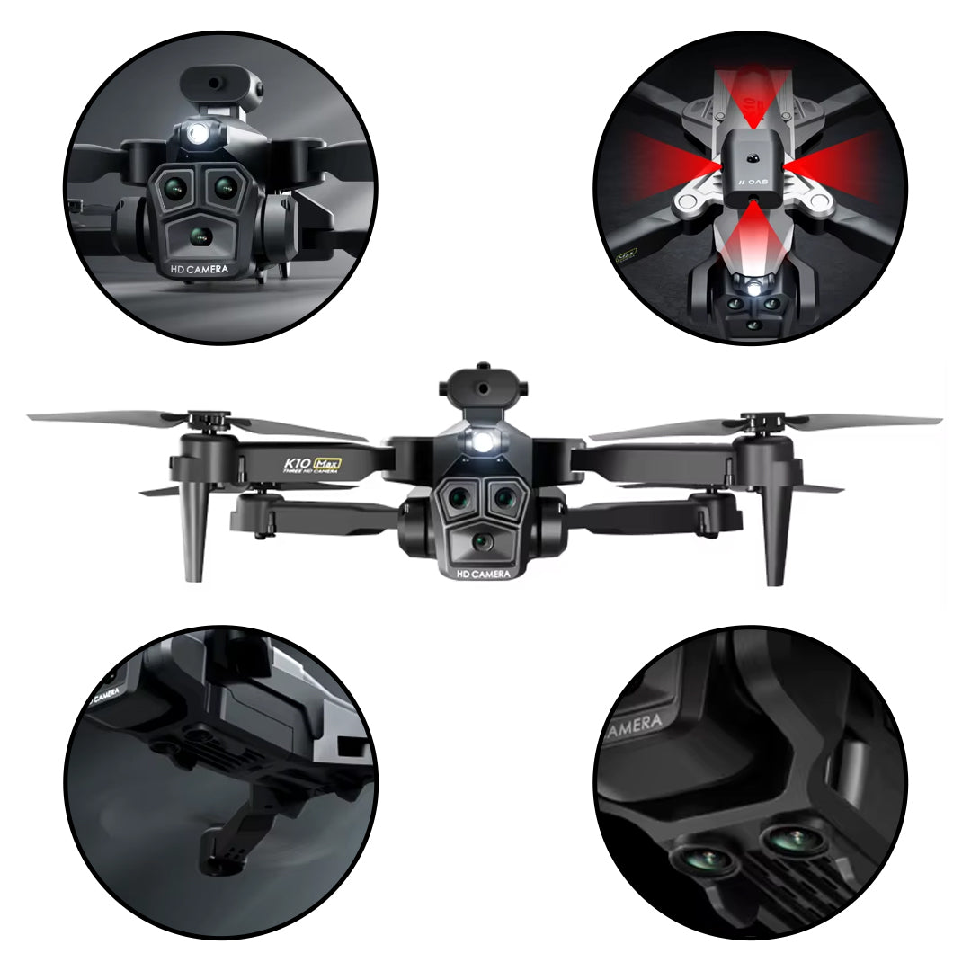 Flyon K10 Max – Triple cámara, máxima precisión, cero complicaciones