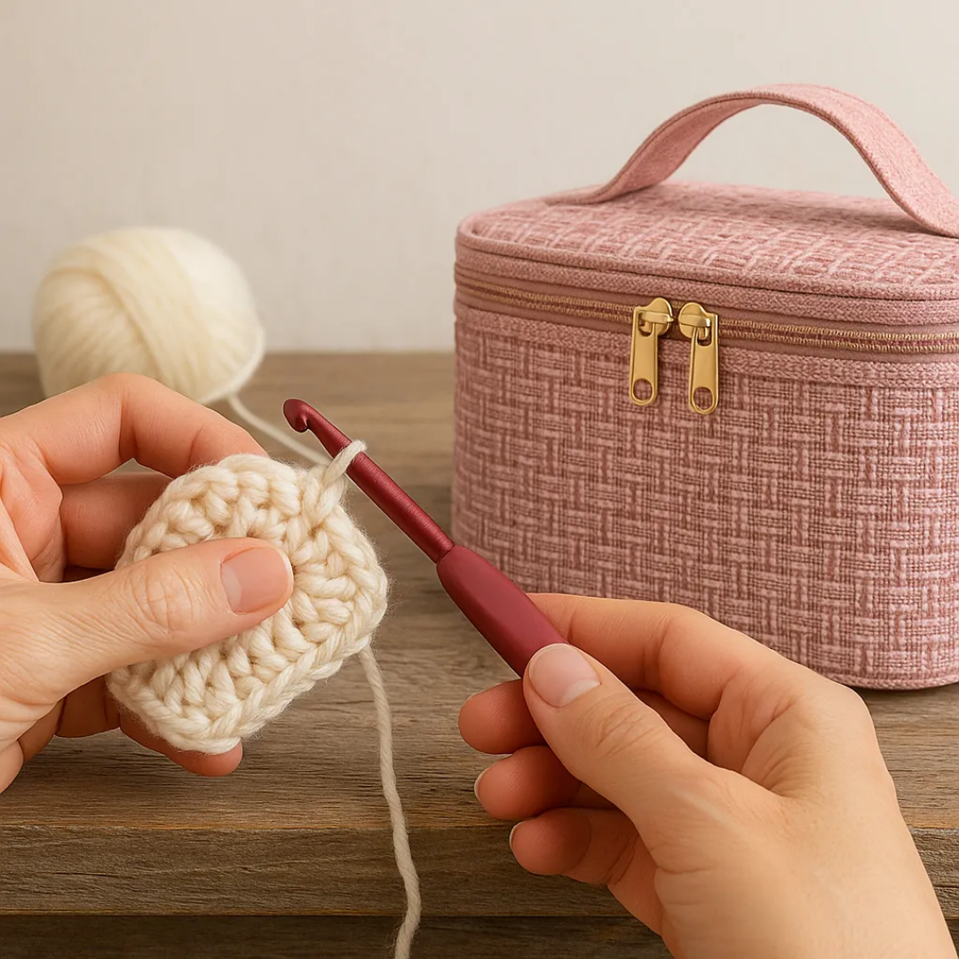 “Kit de Crochet Completo con Lanas, Accesorios y Bolso – Ideal para Principiantes y Regalo