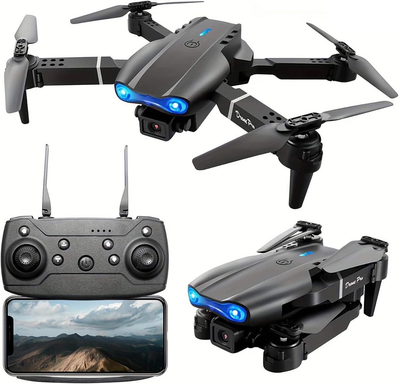 Flyon E99 PRO Dron + 1 Batería extra Regalo