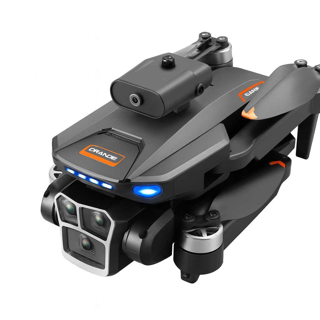 Drone Triple Camara Profesional Hd 2 Baterias Gps Evita Obst Negro s158