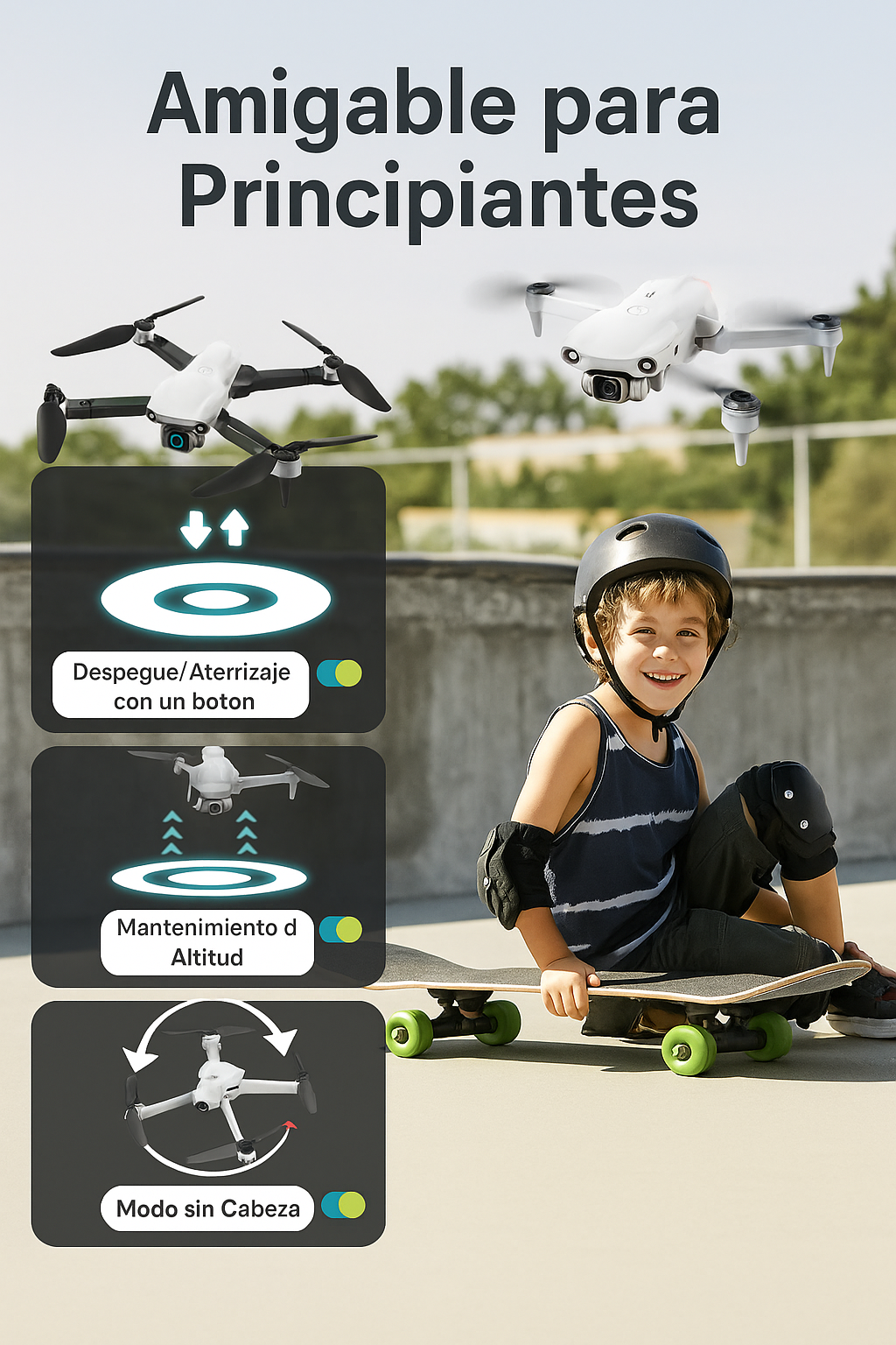 Drone Con Camara Profesional Hd 2 Baterias Gps Evita Obstaculo F10