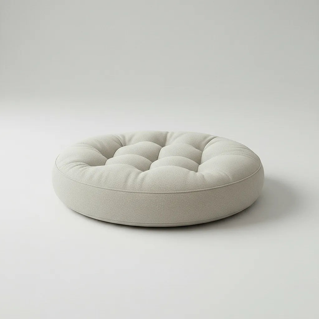 Almohadón Redondo De Piso Cojín Puff Decorativo Comodo