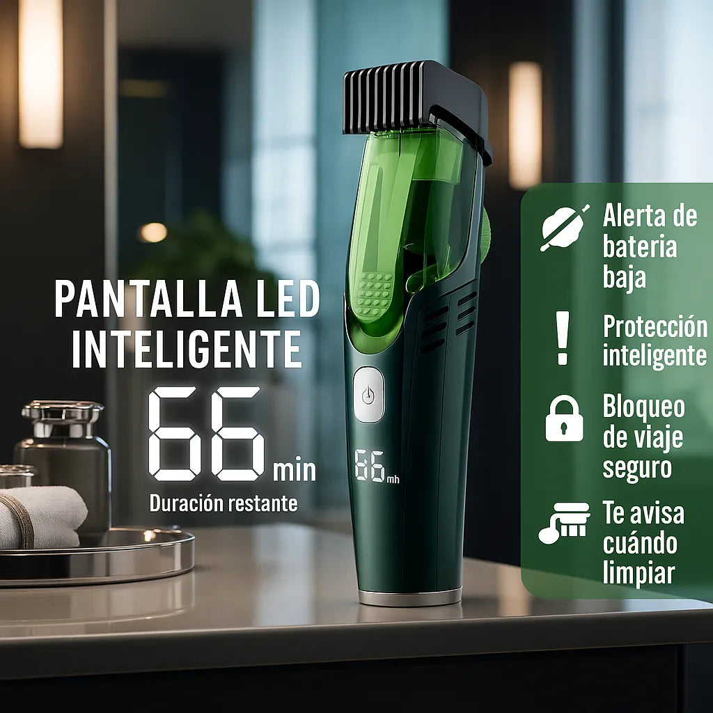 Maquina Cortar Pelo Barba Afeitadora Con Deposito Carga Usb