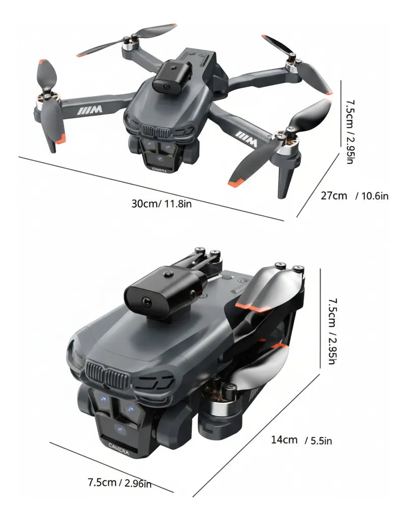 Drone 2 Camaras 2 Baterias Drones Profesional Evita Obstaculos