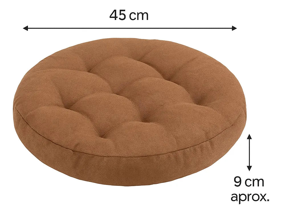 Almohadón Redondo De Piso Cojín Puff Decorativo Comodo