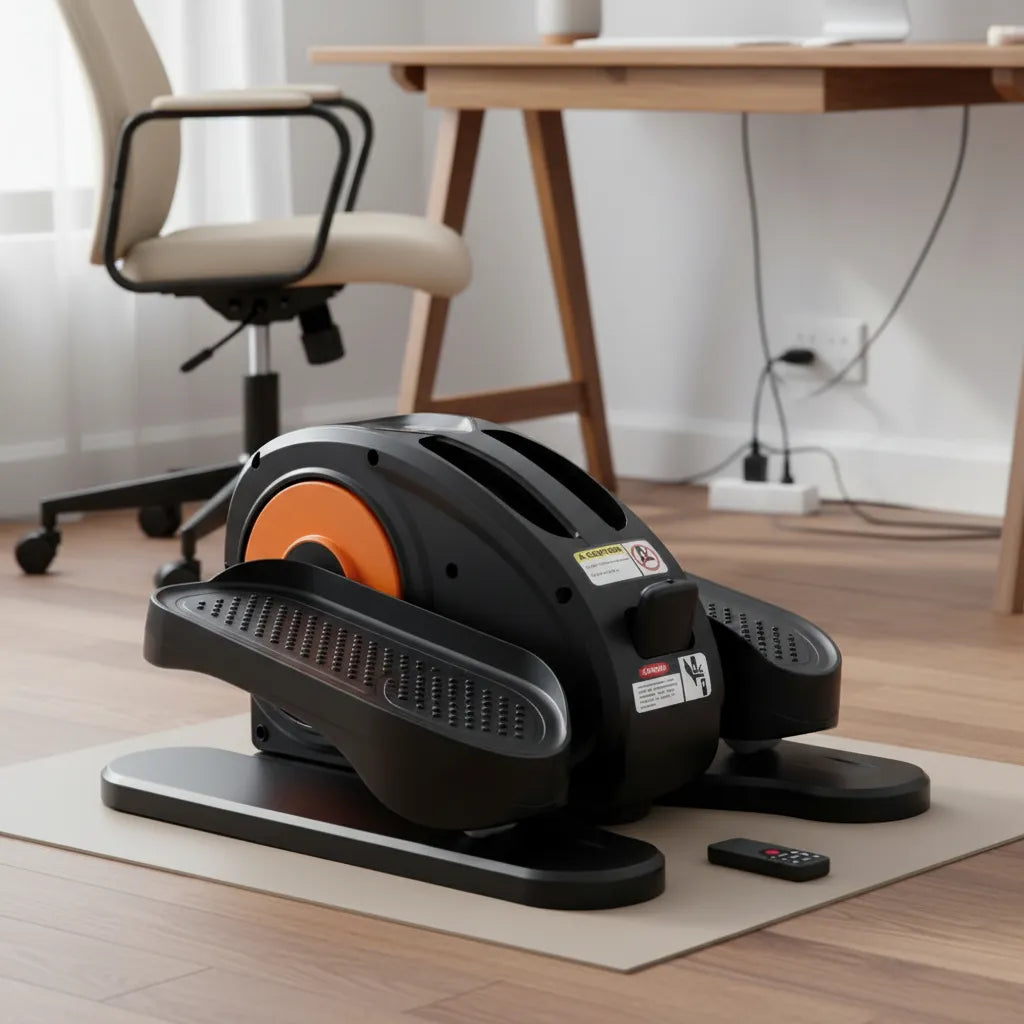 Ejercitador De Piernas Rehabilitación Pedalera Mini Elíptica Negro