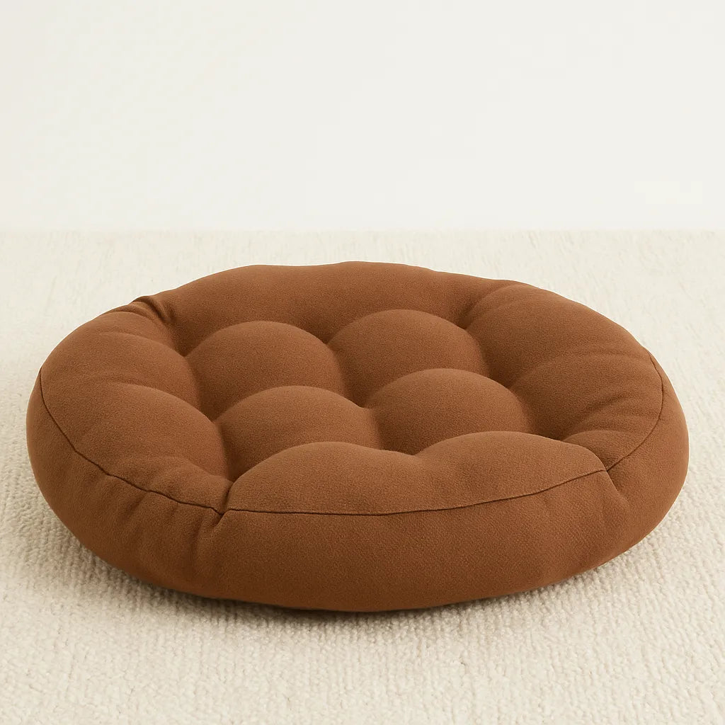 Almohadón Redondo De Piso Cojín Puff Decorativo Comodo