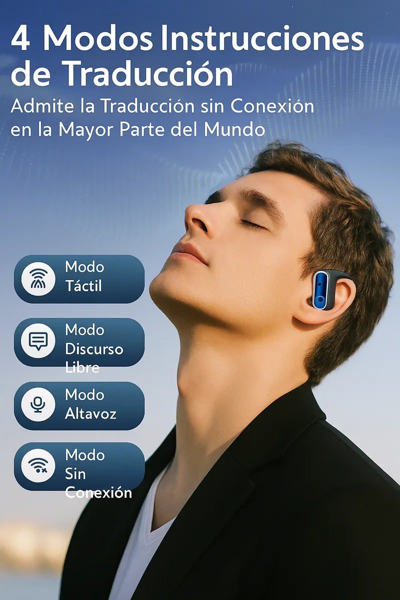 Auriculares Inalámbricos Traductor En Tiempo Real Bluetooth