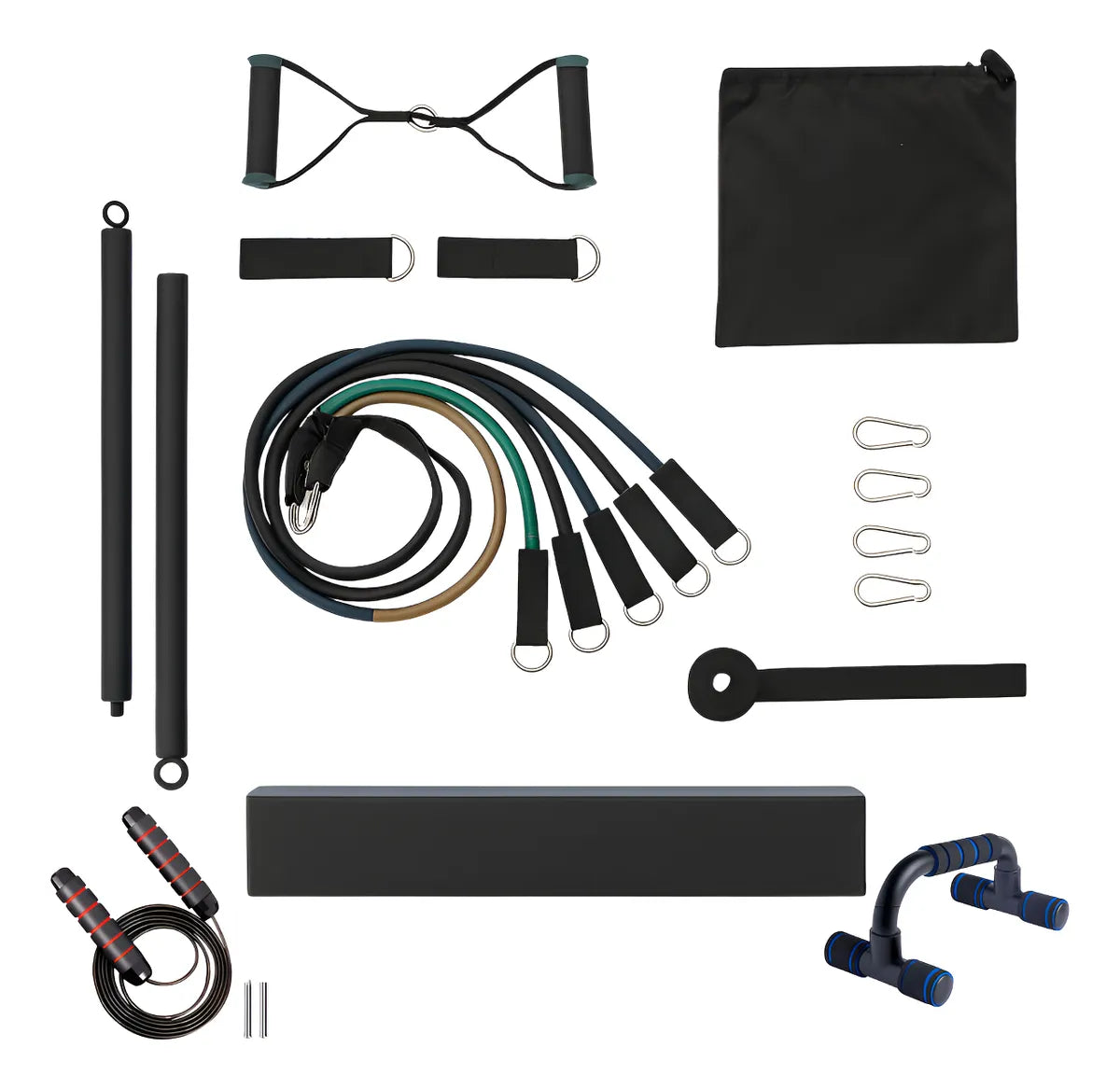 Kit Set Entrenamiento Gym En Casa Ejercicio Incluye Todo