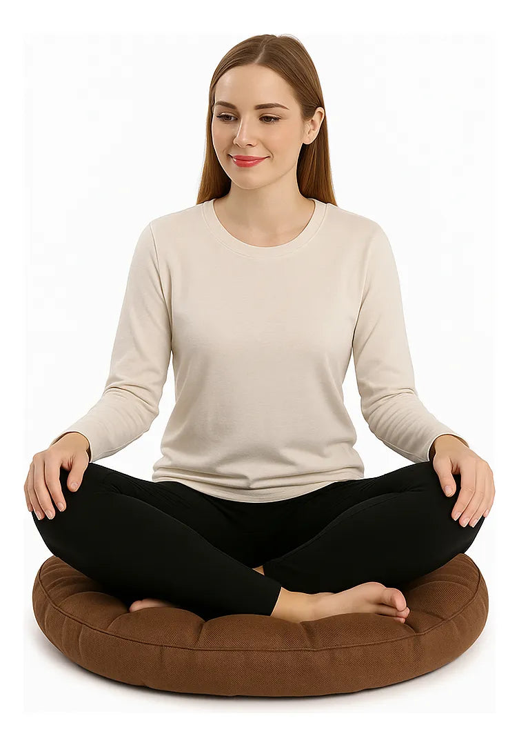 Almohadón Redondo De Piso Cojín Puff Decorativo Comodo