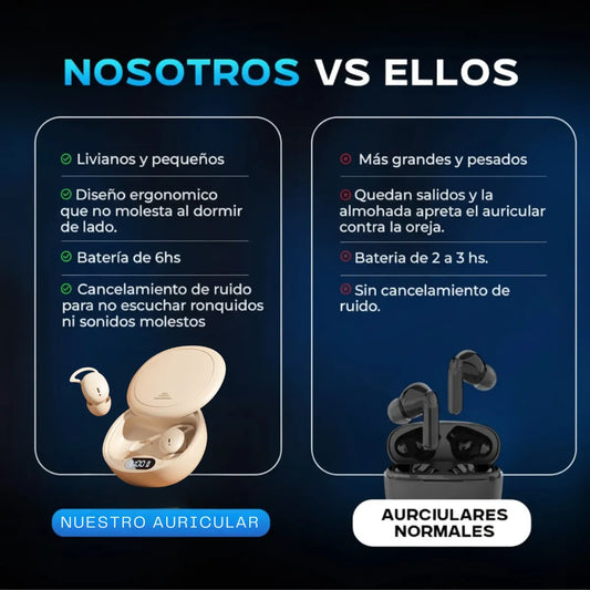 Auriculares Inálambricos Comodos Bluetooth Dormir Descansar