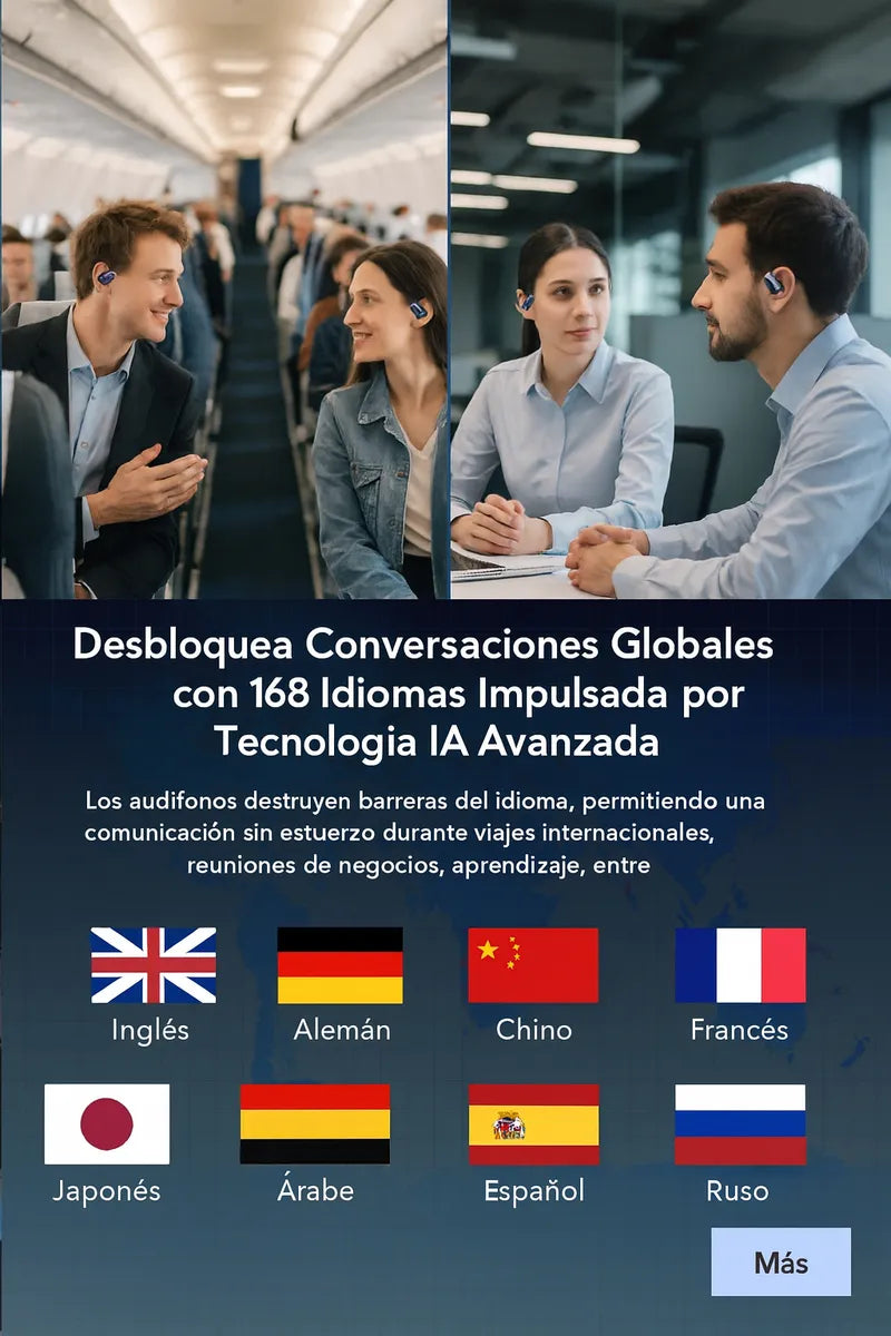 Auriculares Inalámbricos Traductor En Tiempo Real Bluetooth