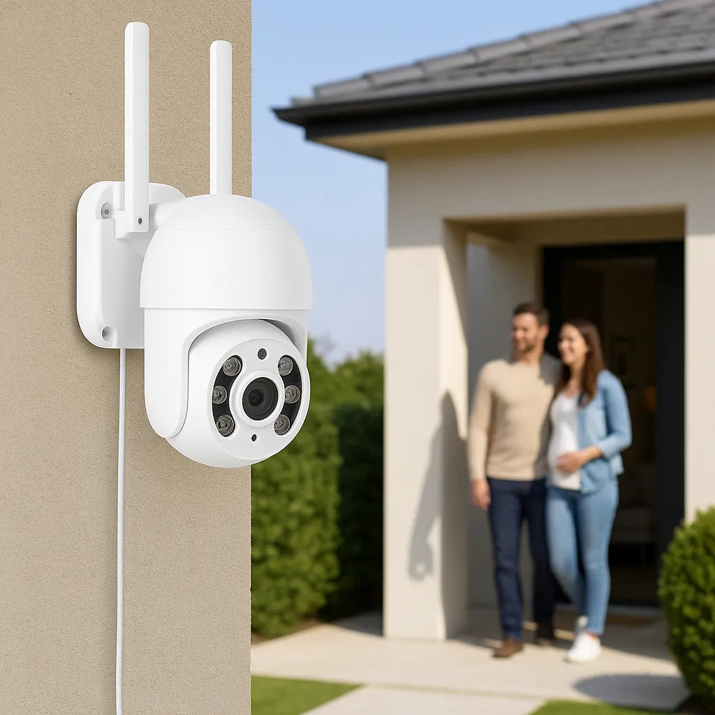 Cámara Seguridad Exterior Wifi Ip Domo Robótica 2mp