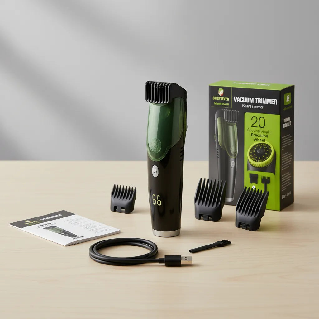 Maquina Cortar Pelo Barba Afeitadora Con Deposito Carga Usb