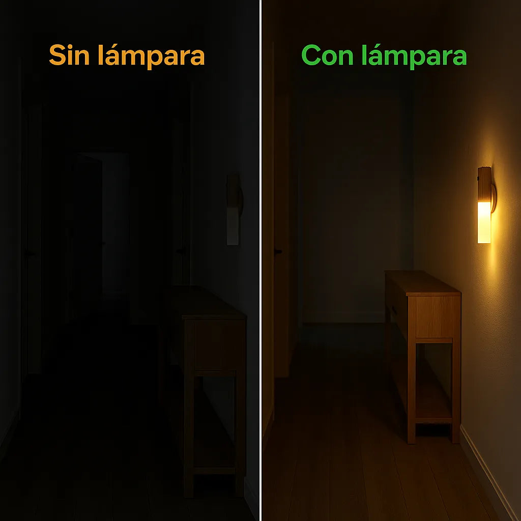 Lámpara Luz Led Magnética Recargable Con Sensor Movimiento