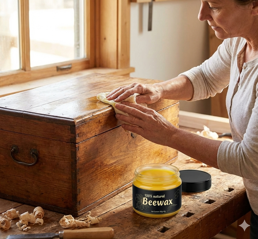 Cera De Abejas Para Lustrar Limpiar Madera Muebles Brillo