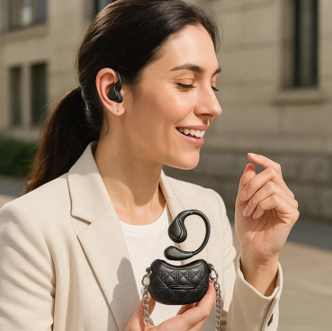 Auricular Inalambricos Mujer Gancho Para Oreja Tipo Cartera