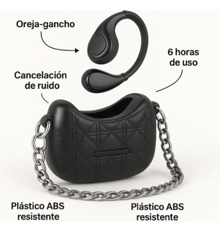 Auricular Inalambricos Mujer Gancho Para Oreja Tipo Cartera